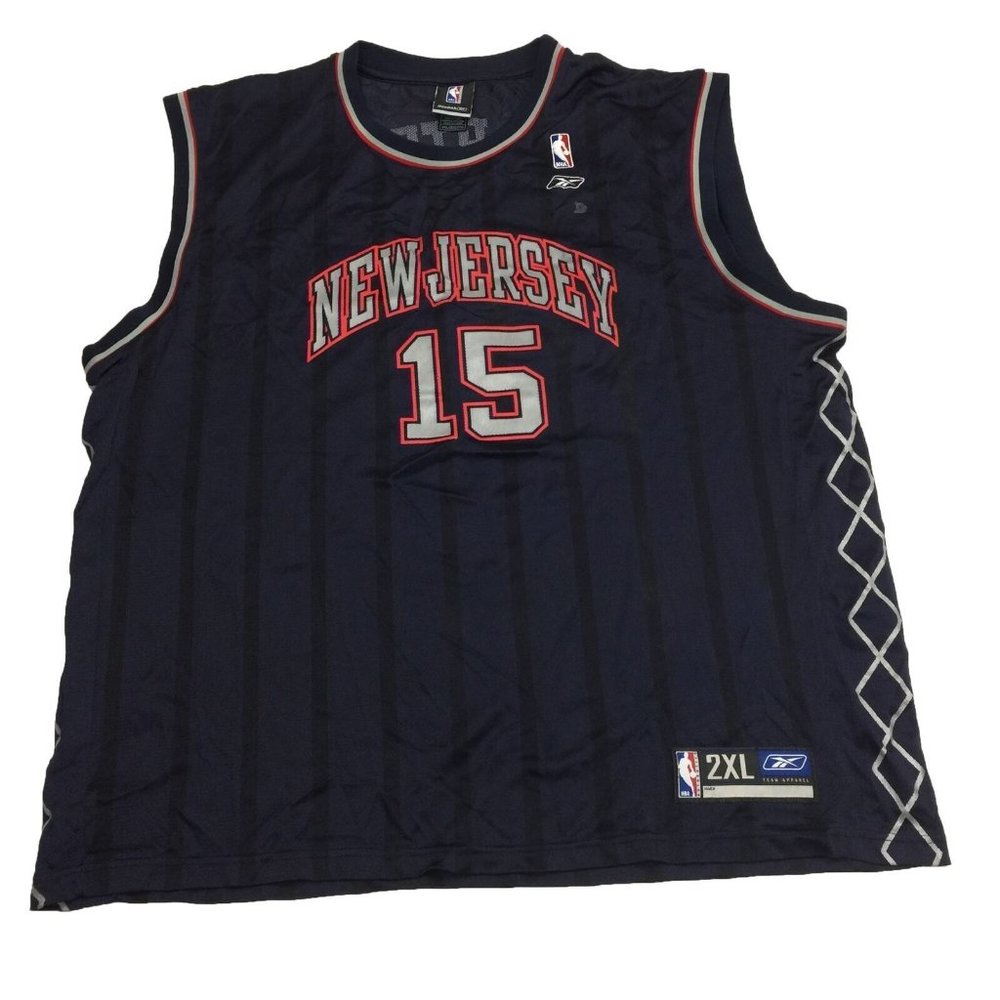 Vintage Vince Carter Reebok NBA New Jersey Nets Basketball Jersey Size 2XL XXL